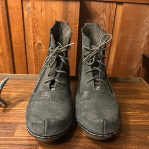 Naot Black Lace Up Boots